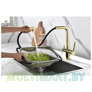Смеситель Paulmark Serpentine Se213222-G (золото) картинка 8